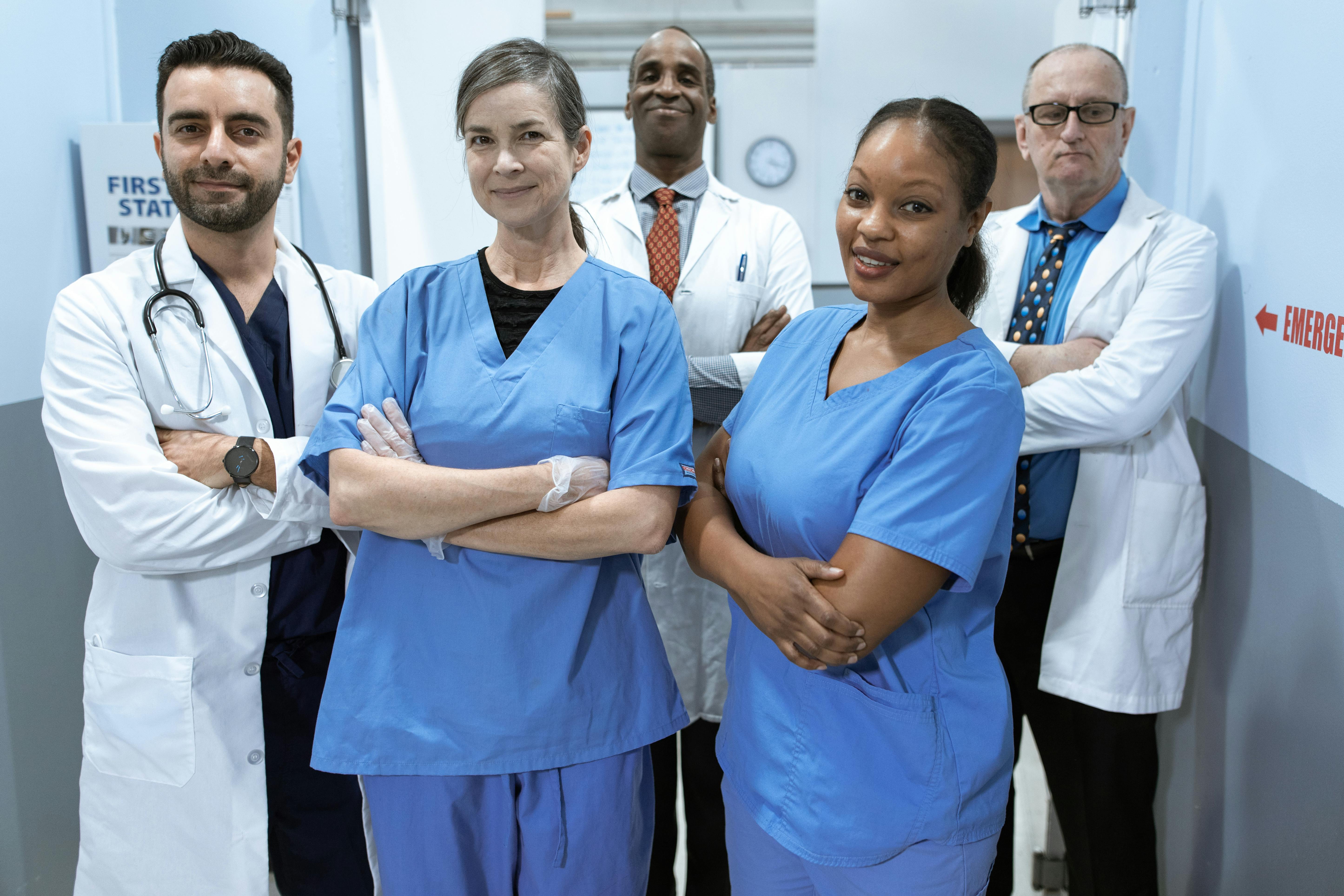 Medical team providing professional support